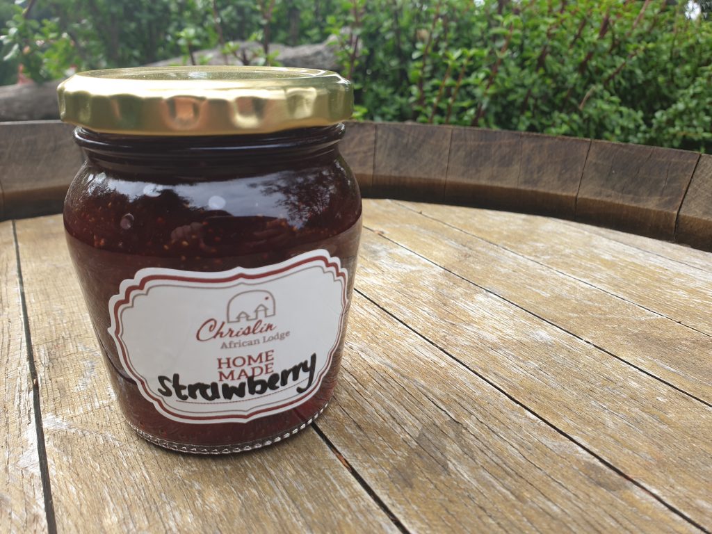 Delicious Chrislin Addo Lodge homemade strawberry jam.